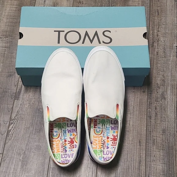 Toms Shoes Toms Rainbow Slip On Shoes Poshmark